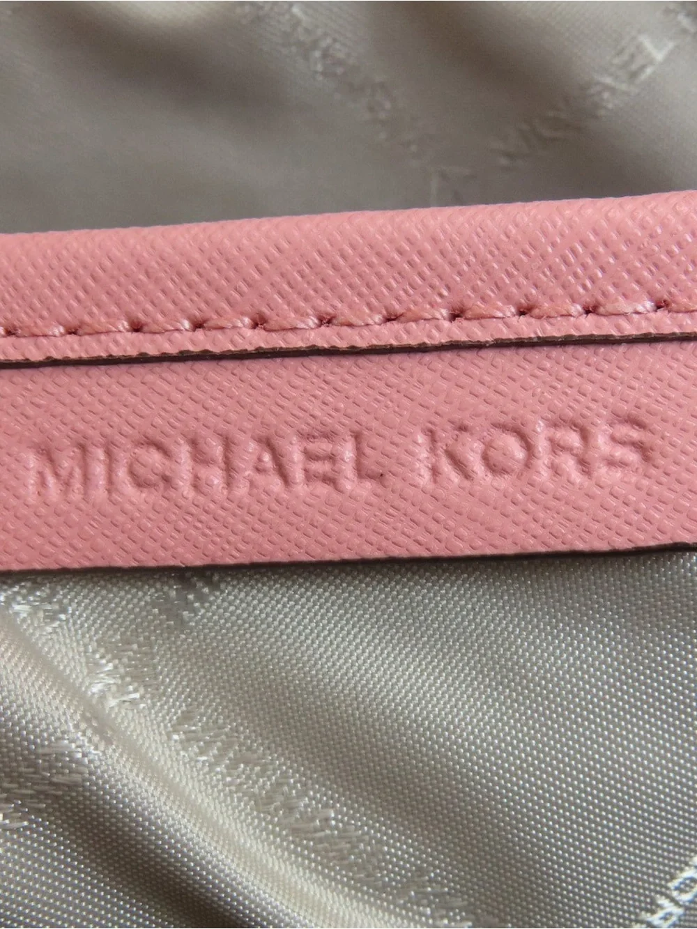 Michael Kors Pink Saffiano Leather Crossbody Bag